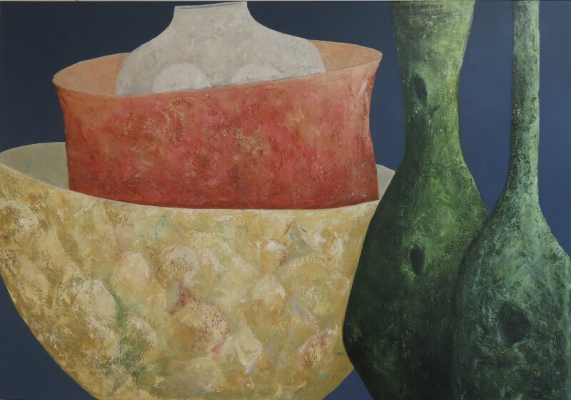 "Skøre krukker" 70 x 100 cm
